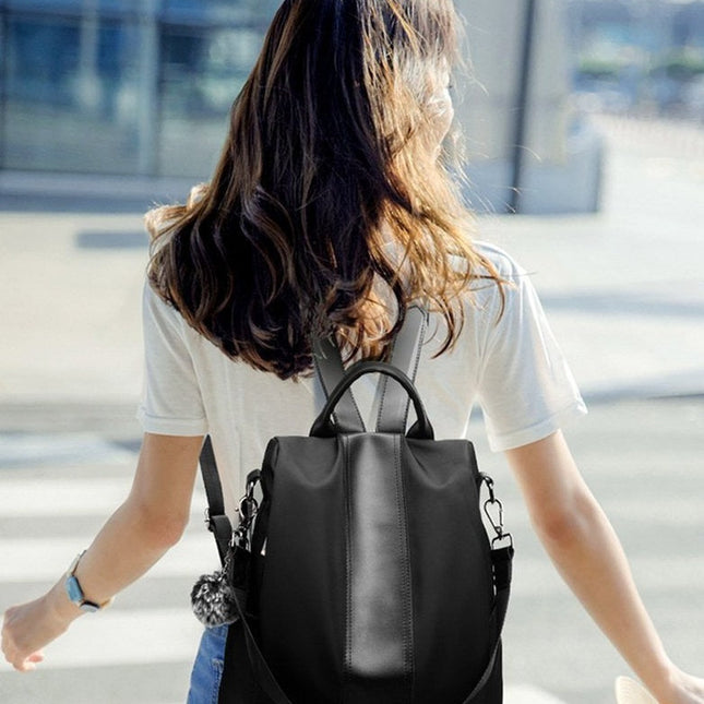 Mochila elegante para mujer, impermeable y antirrobo.