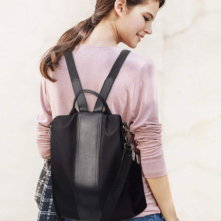 Mochila elegante para mujer, impermeable y antirrobo.