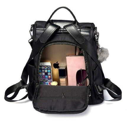 Mochila elegante para mujer, impermeable y antirrobo.