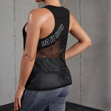 Camiseta deportiva de mujer, sin mangas y con cuello redondo, marca Wanda. 