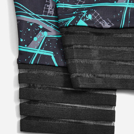 Conjunto deportivo estampado de 3 piezas Lilly para mujer. Talla grande. 