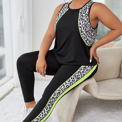 Conjunto deportivo estampado Miranda para mujer. Talla grande. 