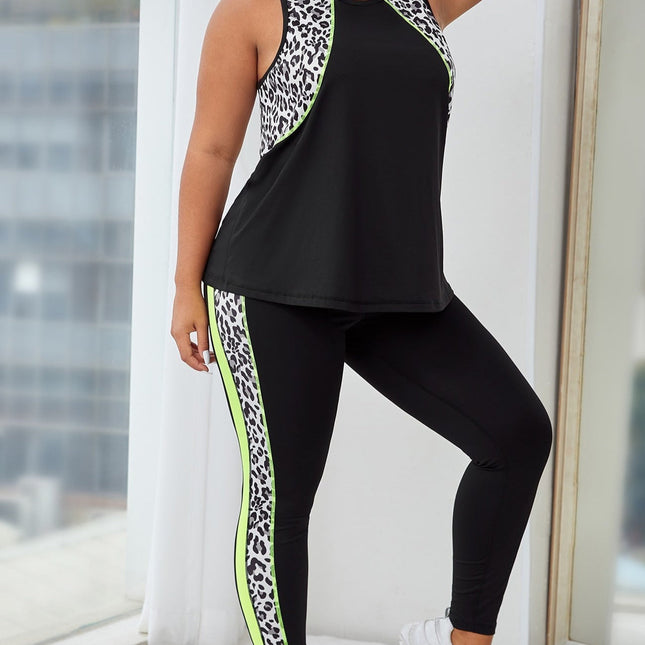 Conjunto deportivo estampado Miranda para mujer. Talla grande. 