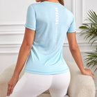 Camiseta deportiva de cuello redondo Daian para mujer