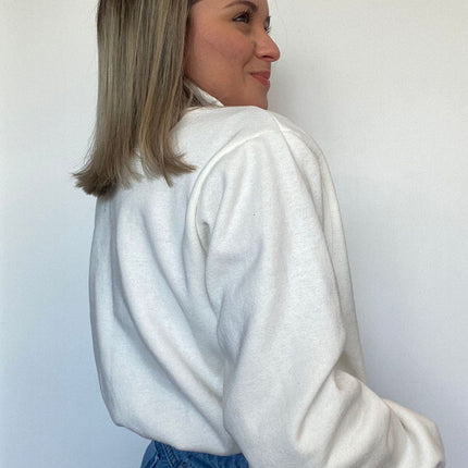 Sudadera de franela con cuello alto