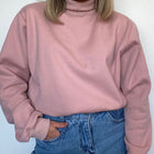 Sudadera de franela con cuello alto