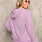 Sudadera con capucha estilo osito de peluche para mujer