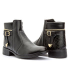 Botín con cremallera