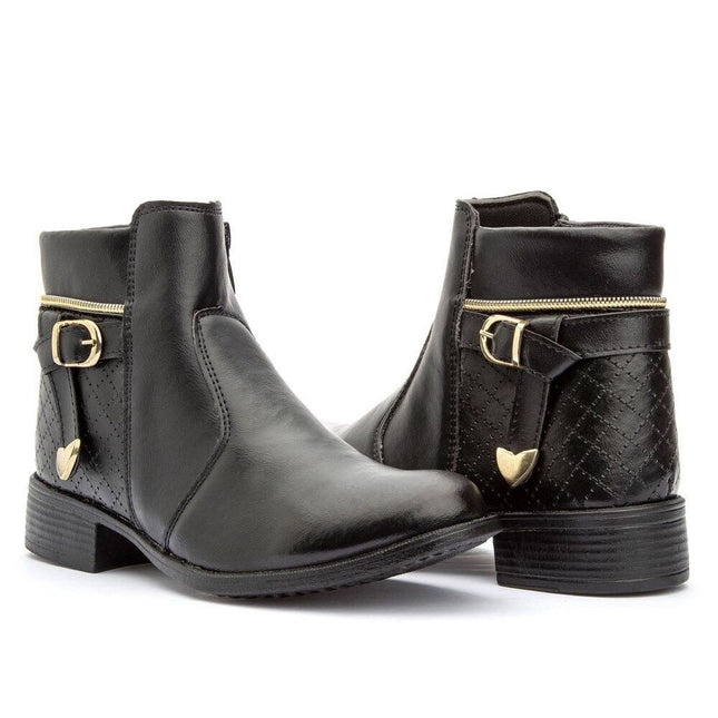 Botín con cremallera