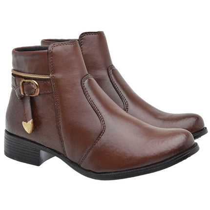 Botín con cremallera