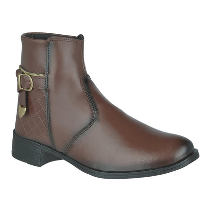 Botín con cremallera