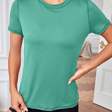 Camiseta deportiva de cuello redondo Daian para mujer