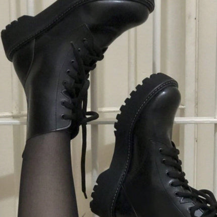 Bota de tractor negra