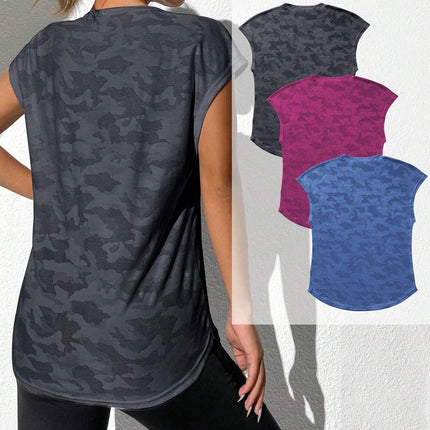 Kit de 3 Camisetas Deportivas de Manga Corta para Mujer Milán 