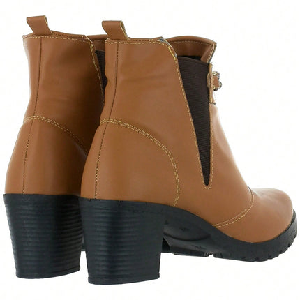 Bota corta con cadena