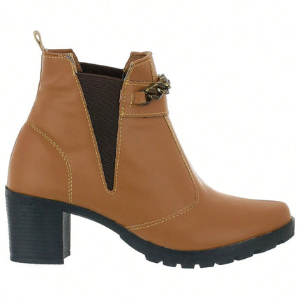 Bota corta con cadena