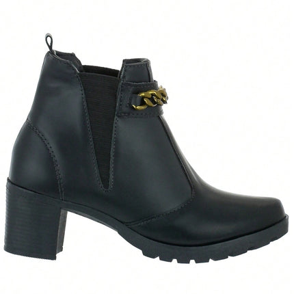 Bota corta con cadena