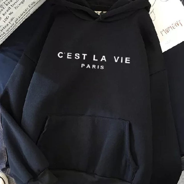 Sudadera con capucha Cest La Vie Paris