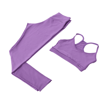 Conjunto de fitness morado Josi
