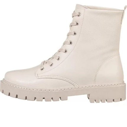 Botas con cordones y suela de tractor para mujer