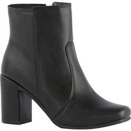 Bota de tacón grueso con punta cuadrada