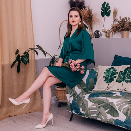 Bata de satén para mujer - Berlín