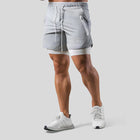 Pantalones cortos de fitness minimalistas 2 en 1 para hombre para el gimnasio