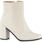 Bota de tacón grueso con punta cuadrada