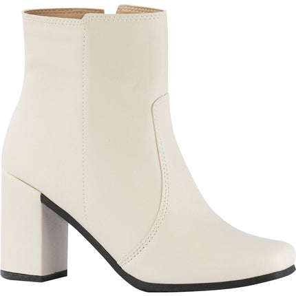 Bota de tacón grueso con punta cuadrada