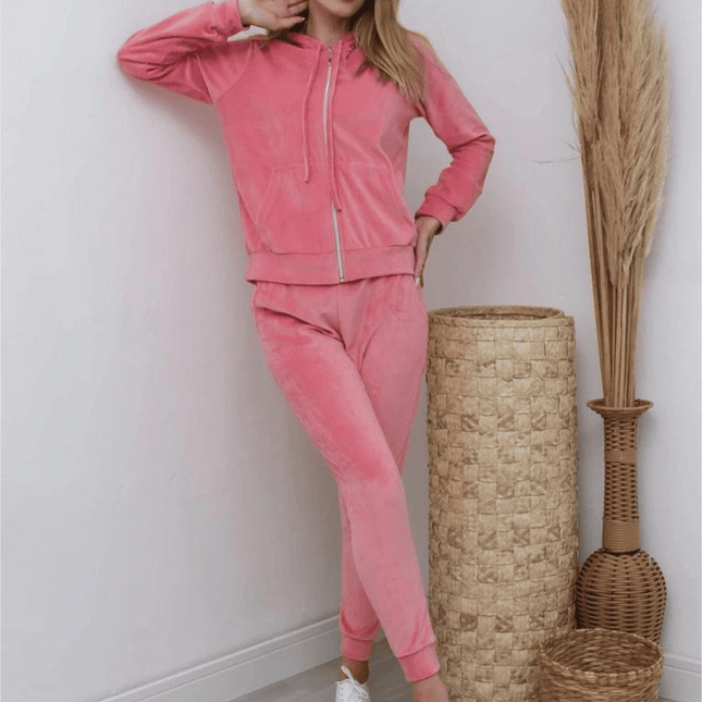Conjunto de chándal de terciopelo