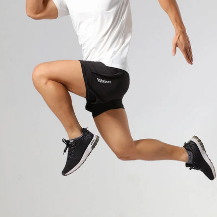 Pantalones cortos de running Dry Fit para hombre - Reflectantes