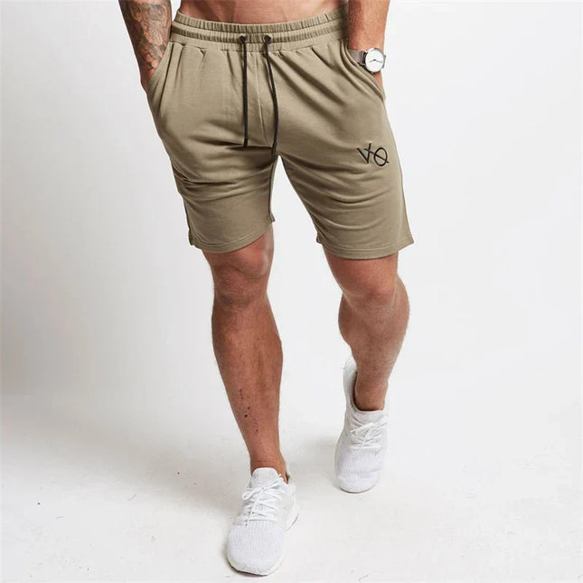 Pantalones cortos deportivos bordados para hombre