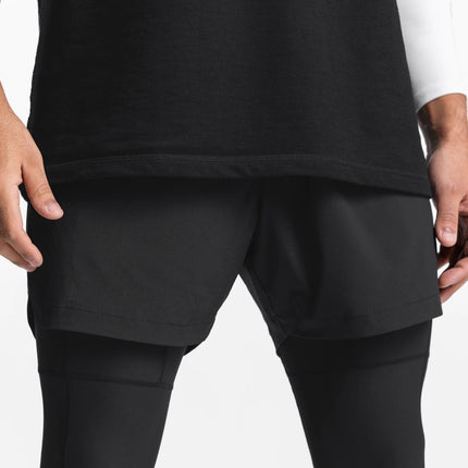 Pantalones cortos deportivos para hombre con leggings para entrenar