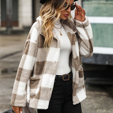 Chaqueta a cuadros Melody para mujer