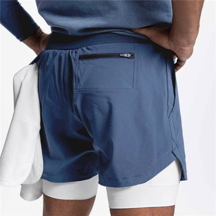 Pantalones cortos deportivos 2 en 1 para hombre para el gimnasio - Atleta