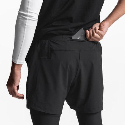 Pantalones cortos deportivos para hombre con leggings para entrenar