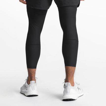 Pantalones cortos deportivos para hombre con leggings para entrenar