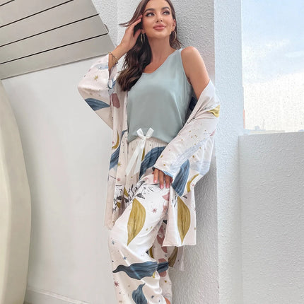 Conjunto de pijama de 3 piezas para mujer Cora