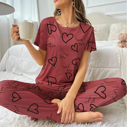 Pijama largo para mujer Enamórate