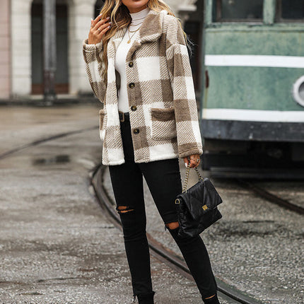 Chaqueta a cuadros Melody para mujer