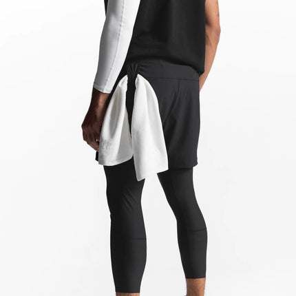 Pantalones cortos deportivos para hombre con leggings para entrenar