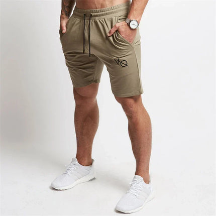 Pantalones cortos deportivos bordados para hombre