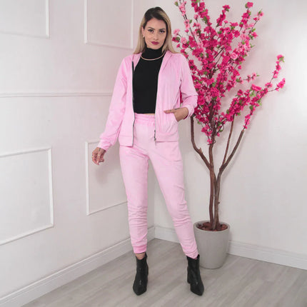 Conjunto de chándal de terciopelo