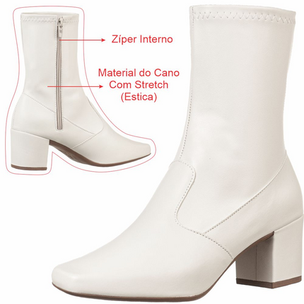 Botas de punta cuadrada Melina