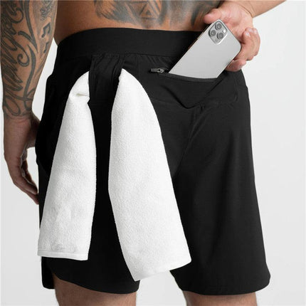 Pantalones cortos deportivos para hombre para gimnasio - Elite Running