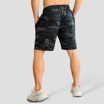Pantalones cortos deportivos militares de camuflaje para hombre para gimnasios