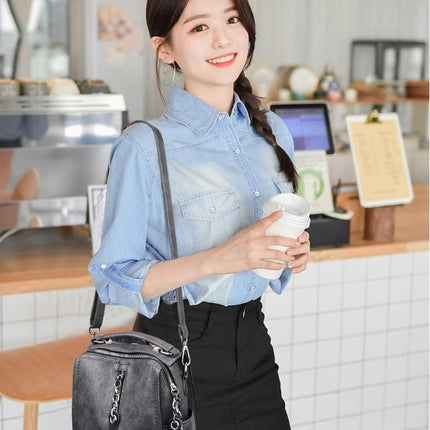 Mini mochila multifuncional para mujer 