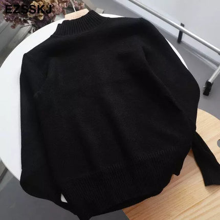 Blusa de punto de cuello alto Joana