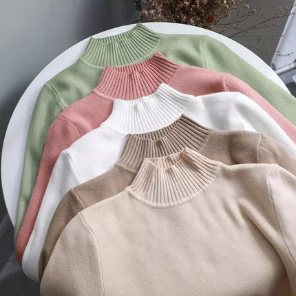 Blusa de punto de cuello alto Joana