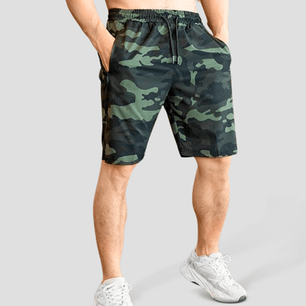 Pantalones cortos deportivos militares de camuflaje para hombre para gimnasios